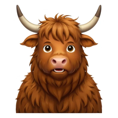 highland cow sticker