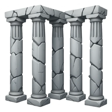 Broken Pillars  sticker