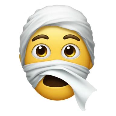 Emoji wiping its nose  sticker