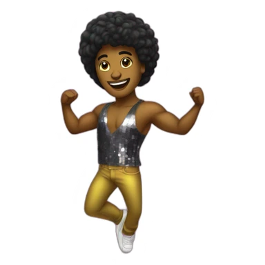 disco dancer sticker