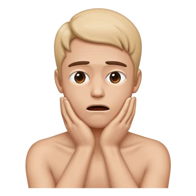 a person pretending to choke them self sticker