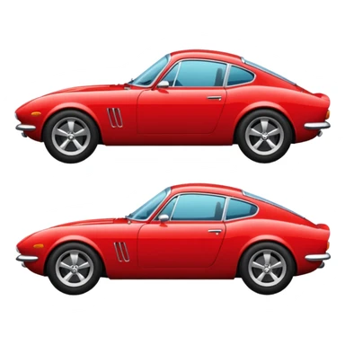 red sports car sticker