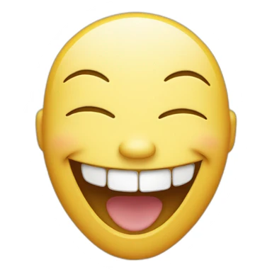 laughing happy face sticker