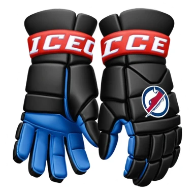 gloves para ice hockey sticker