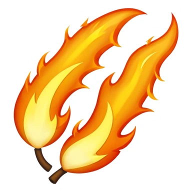 fire streak emoji inspired by Snapchat streak icon sticker