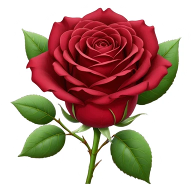 burgundy red rose sticker