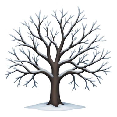 winter tree sticker