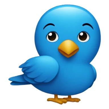twitter bird blue emoji sticker