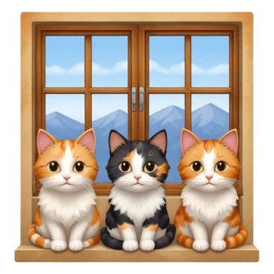 Cats on Windowsills sticker