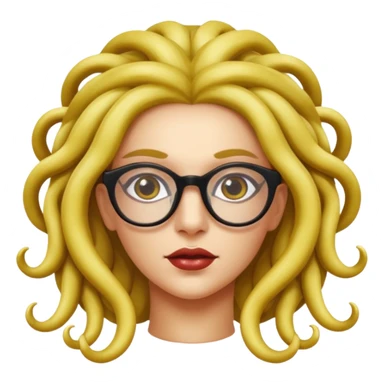 Medusa Versace with glasses  sticker