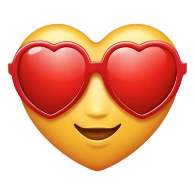 Heart wearing sunglasses  sticker