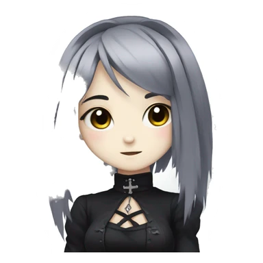 goth bunny girl anime sticker