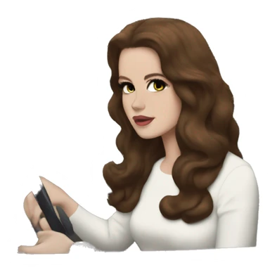 Lana del Rey in a car sticker