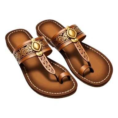 kolhapuri wooden chappal sticker