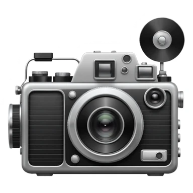 film camera with EKG reading sticker