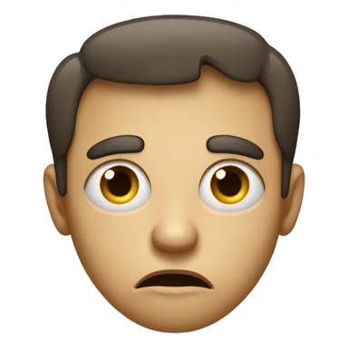 Shocked but sad but angry but sarcastic face sticker