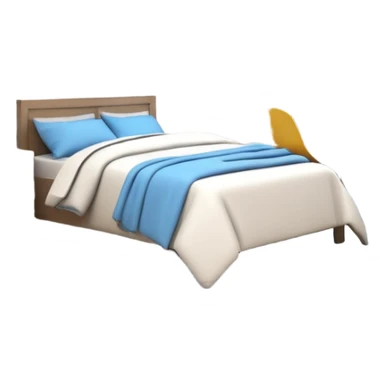 3D rendering realistic still life ultra detailed teenagers bedroom sticker