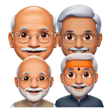 Modi amit shah and s jaysankar sticker