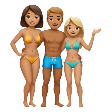 A Man Slapping a woman on her butt sticker