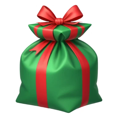 Christmas gift sack opened sticker