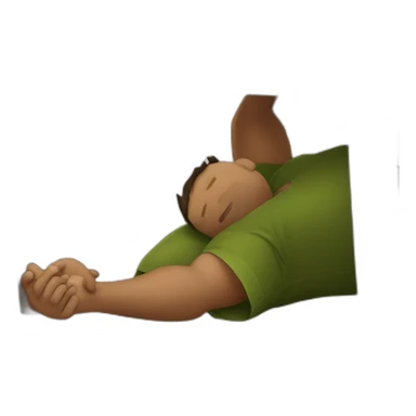 Drunk man laying under a table sticker