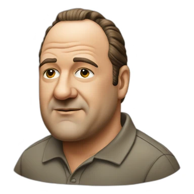 Tony soprano with polo tshirt sticker