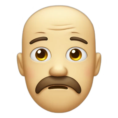 tired face with eyebags sticker