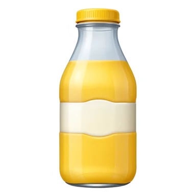 baby Milk bottle yellow sticker