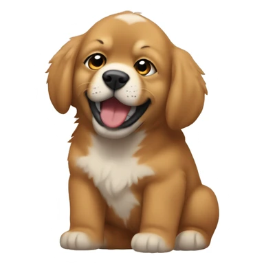 Baby gronk rizzing up a  Tibetan Mastiff sticker