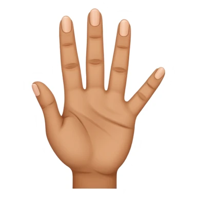 a finger holding up 3 fingers sticker