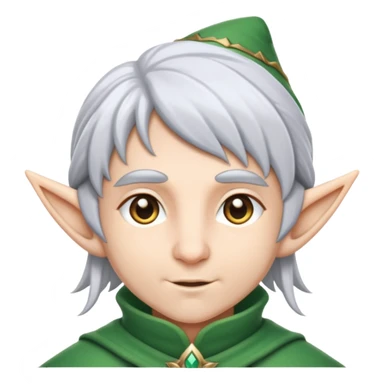 Frieren the elf mage with silver hair sticker