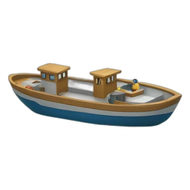 Two boats docking sticker