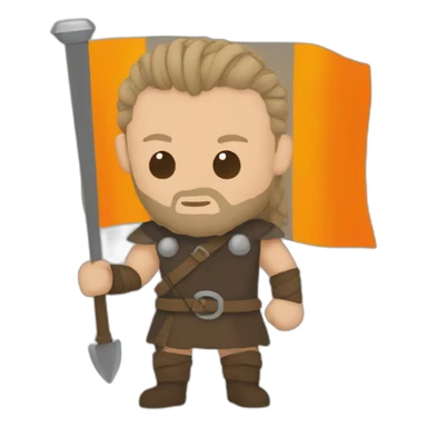 Ragnar Lothbrok pride flag sticker