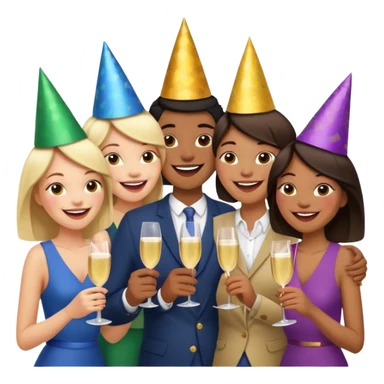 Personas reunidas charlando entre amigos sticker