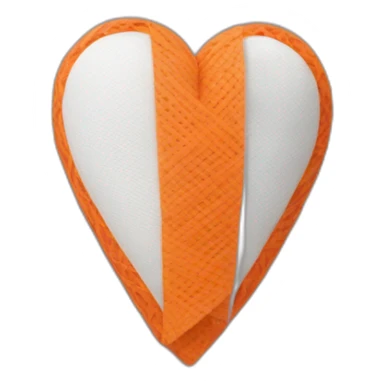Bandage heart orange  sticker