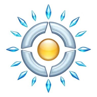 glitter white symbol of health + sticker