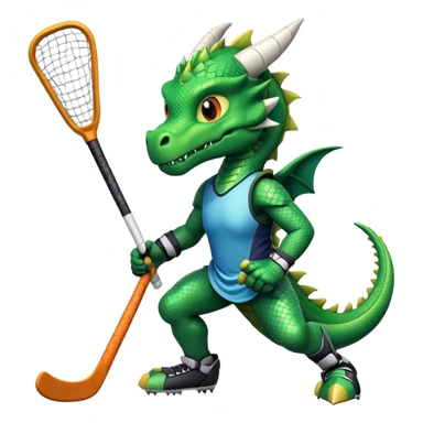 Dragon playing field hockey sticker