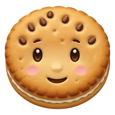 cute biscuit no cream sticker