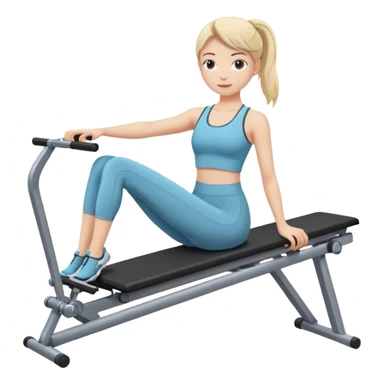 girl pilates on machine sticker