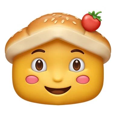 3D emoji symbolizing loyal customer, trust and commitment, food theme, cute and modern, soft lighting, glossy, isolated, no background
 sticker