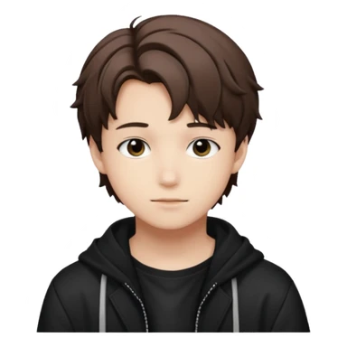 felix of stray kids brunnete sticker