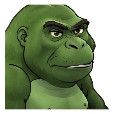 trump as a gorilla sticker