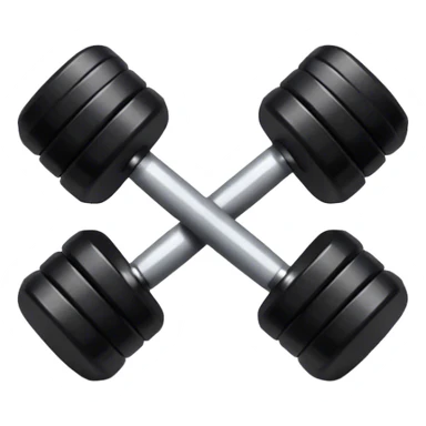 black dumbell gym sticker