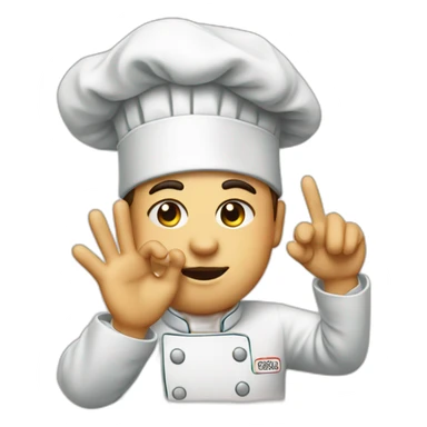 chef kiss pinched fingers sticker