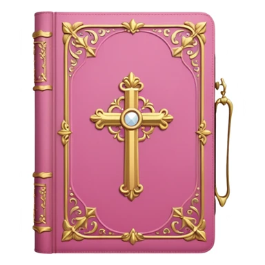 make a girly bible with pink and white tones sticker