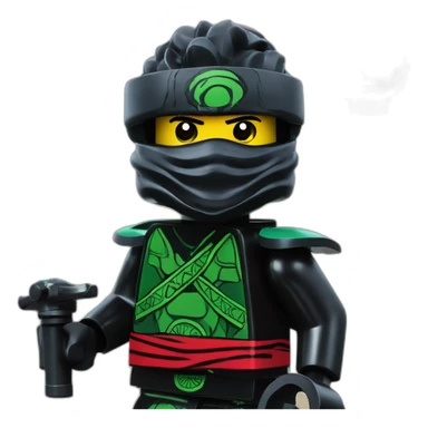Lego ninjago black sticker