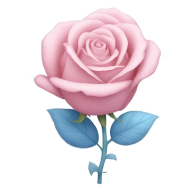 Cœur pastel rose and blue  sticker