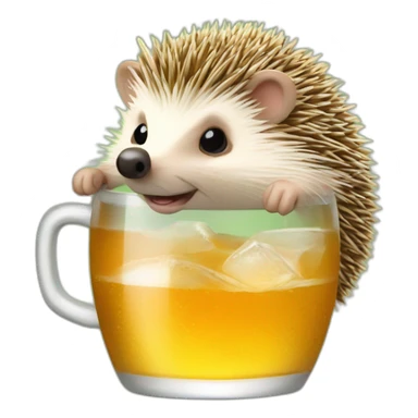 hedgehog drink bitcoinbeer sticker