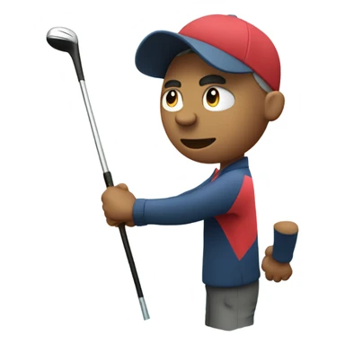 A golfer shanking his tee shot directly right into the water sticker