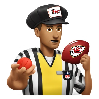 Ref throwing flag because Patrick mahomes sticker